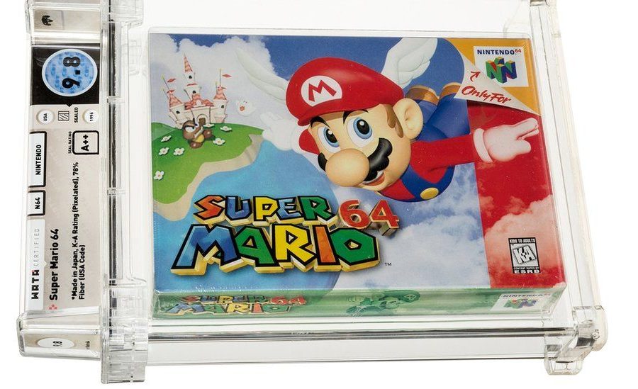 सुपर मारियो ६४ गेम अक्शनमा, कीर्तिमानी १५ लाख डलरमा बिक्री