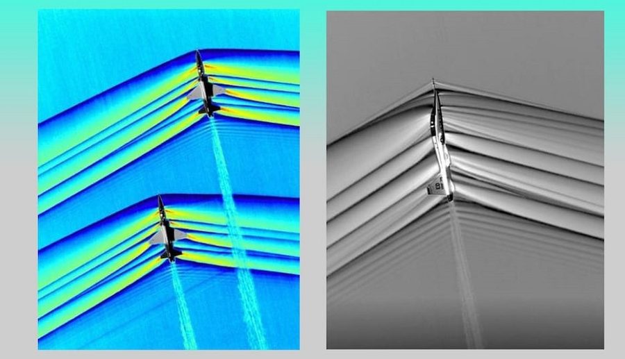 नासाद्वारा जेट विमानले उत्पन्न गरेका सुपरसोनिक शक वेभको तस्बिर सार्वजनिक