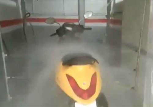 अब मेसिनले स्वचालितरुपमा मोटरसाइकल धुने, आविष्कार केन्द्रले बनायो अटोमेटिक मोटरसाइकल वासिङ्ग मेसिन