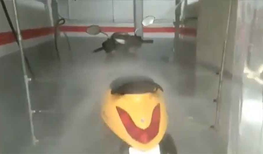 अब मेसिनले स्वचालितरुपमा मोटरसाइकल धुने, आविष्कार केन्द्रले बनायो अटोमेटिक मोटरसाइकल वासिङ्ग मेसिन