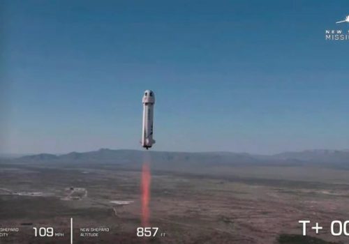 ब्लू ओरिजिनद्वारा जेफ बेजोसको यात्रापछि पहिलो मानवरहित परीक्षण उडान सम्पन्न