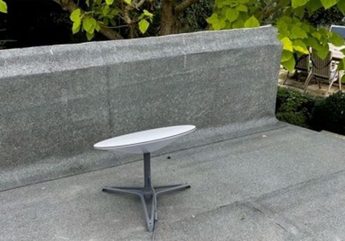 जब इलन मस्कको स्टारलिंक ब्रोडब्यान्ड इन्टरनेटको छतमा राखिने छातामा परेवा बस्यो…