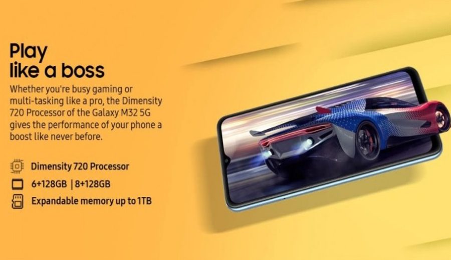 डाइमेन्सिटी ७२० चिपसेटसहित सामसङ ग्यालेक्सी एम३२ फाइभजी स्मार्टफोनको घोषणा