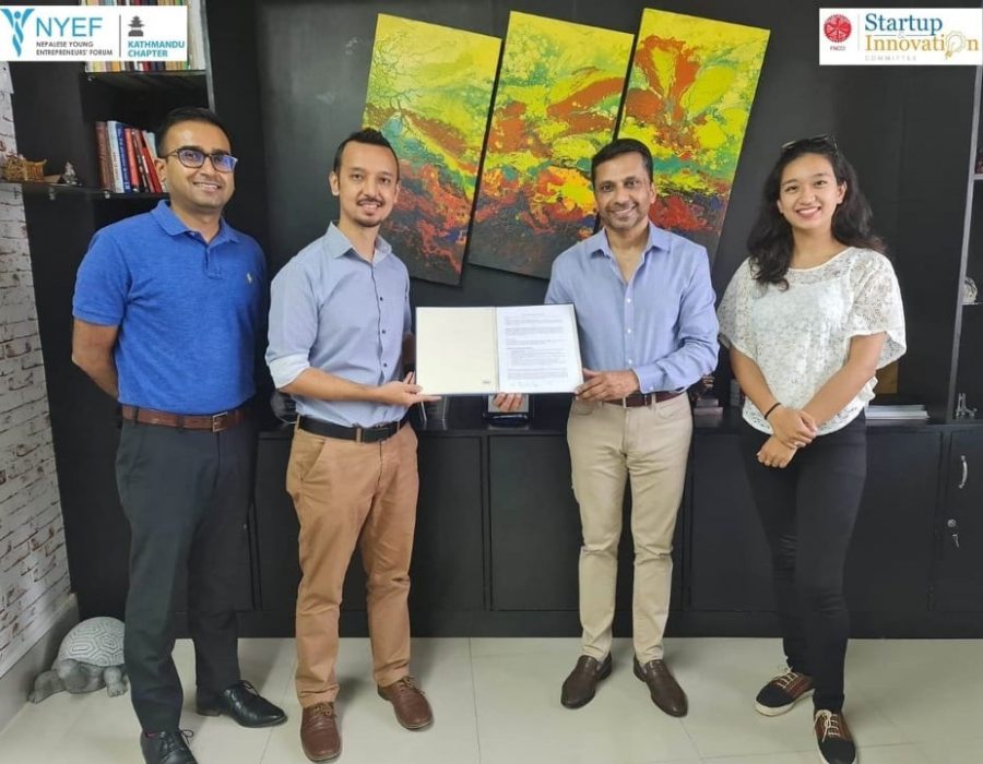 स्टार्टअप एण्ड इनोभेशनको लागि एफएनसीसीआई र एनवाईईएफ बिच सम्झौता
