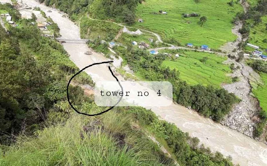 पहिरोले प्रसारण लाइन टावर ढाल्दा गण्डकीका चार जिल्लामा विद्युत आपूर्ति बन्द