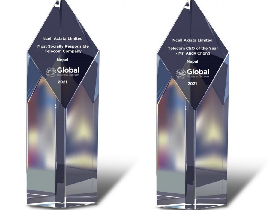 एनसेल ‘ग्लोबल बिजनेस आउटलुक अवार्ड २०२१’ का दुई विधामा पुरस्कृत, ‘वर्ल्ड कम्युनिकेसन्स अवार्ड २०२१’ का लागि सूचीकृत