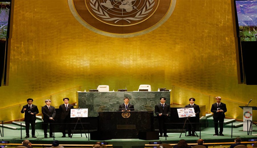 कोरियाली ब्यान्ड बीटीएसले यूएन महासभामा गरेको भाषणको ६४ लाख भ्यूज, बेलायती प्रधानमन्त्रीको ३५ सय मात्र