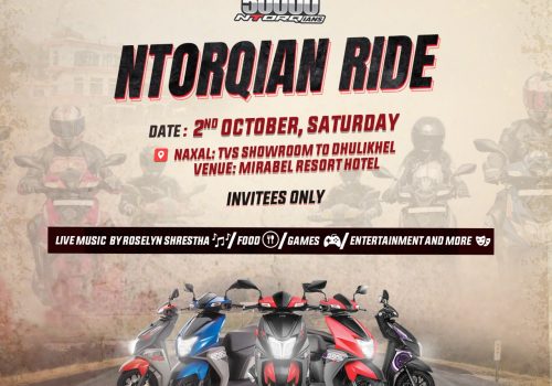 जगदम्बा मोटर्सले एनटर्कियनको ५०,००० माइलस्टोन पुगेको उपलक्ष्यमा एनटर्कियन राइडको आयोजना गर्दै