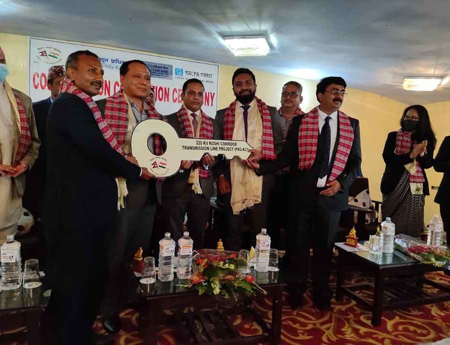 कोसी करिडोर २२० केभी प्रसारण लाइनको पहिलो खण्ड निर्माण सम्पन्न