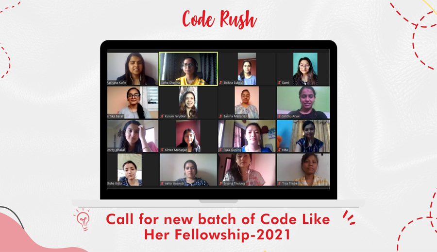 कोड रशद्वारा कोड लाइक हर फेलोशिप २०२१का लागि आवेदन माग