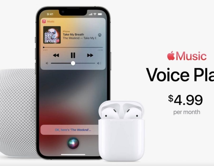एप्पलले ल्यायो मासिक ५ डलर शुल्कमा एप्पल म्यूजिक भ्वाइस प्लान
