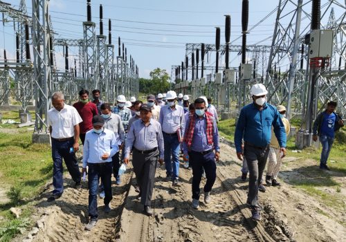 इनरुवा सबस्टेसन निर्माण धमाधम,आगामी पुसभित्र निर्माण सक्ने लक्ष्य