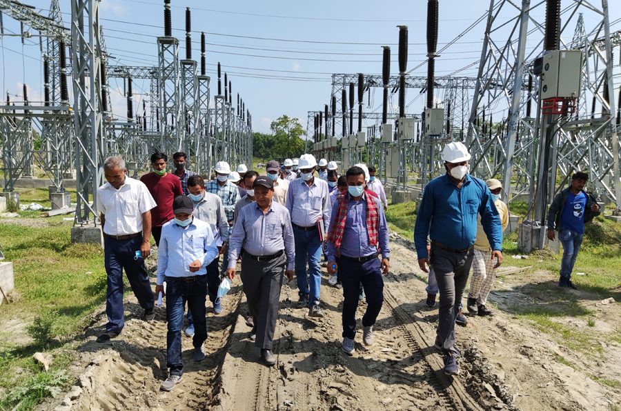 इनरुवा सबस्टेसन निर्माण धमाधम,आगामी पुसभित्र निर्माण सक्ने लक्ष्य