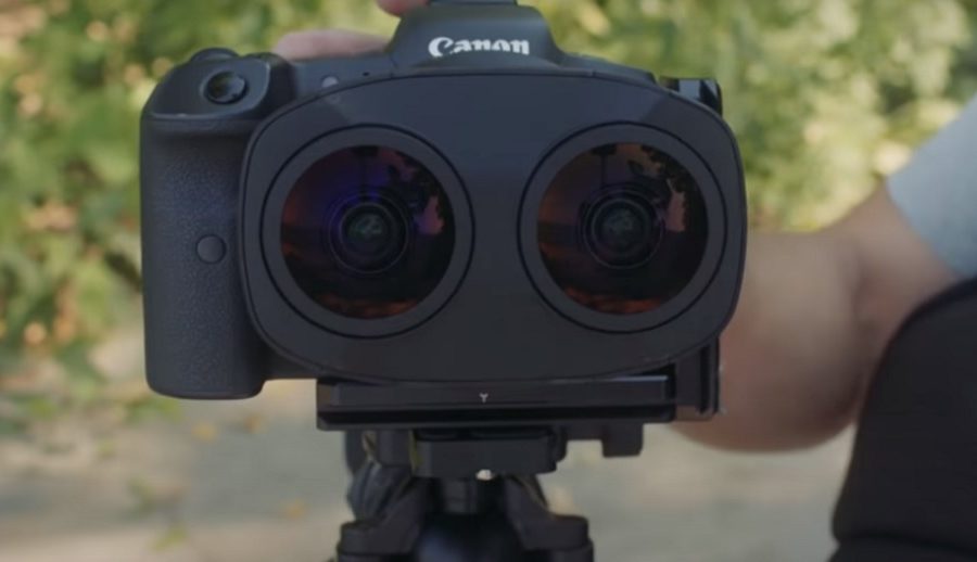 क्याननद्वारा थ्रीडी भीआर सामग्री निर्माणका लागि दुई ओटा फिशआई लेन्सयुक्त क्यामराको घोषणा