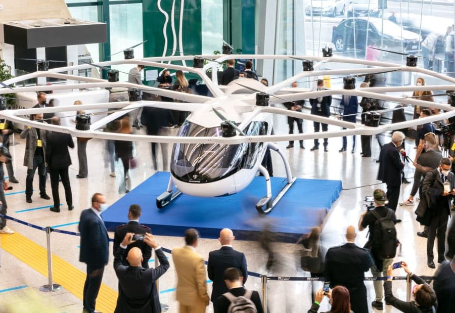 रोम एयरपोर्टद्धारा उड्ने ट्याक्सीहरूको लागि योजना सार्वजनिक