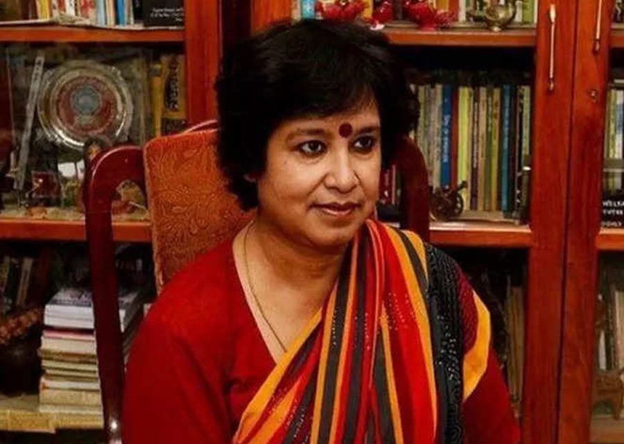 चर्चित लेखिका तस्लिमा नसरीनको फेसबुक एकाउन्टमा प्रतिबन्ध