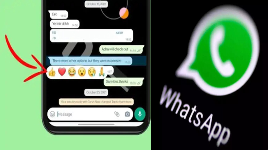 ह्वाट्सएपमा रियाक्शन नोटिफिकेशन फिचर आउँदै, रिप्लाइमा इमोजी पठाउन सकिने