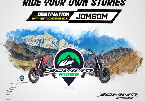 बजाज डोमिनार २५० का चालकलाई जोमसोममा ५ दिनको राइड