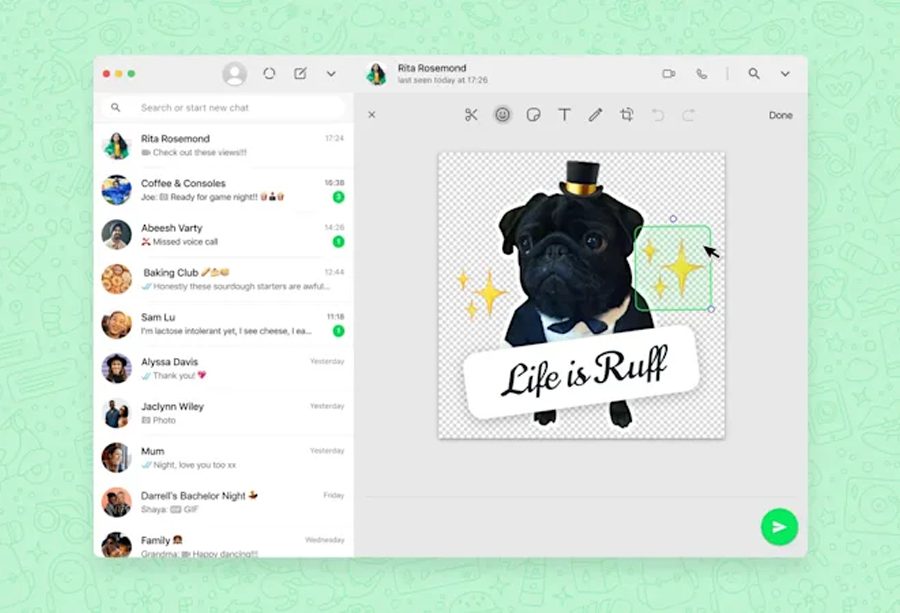 ह्वाट्सएपले आफ्नो वेब क्लाइन्टमा अब आफ्नै स्टिकर बनाउन दिने