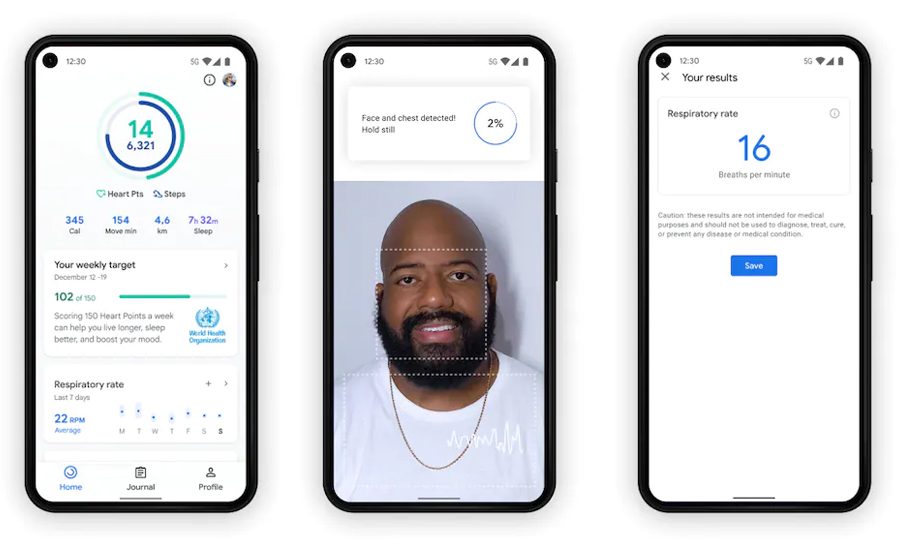 गुगल फिटले आईफोनको क्यामरा प्रयोग गरेर मुटु र श्वासप्रश्वासको दर मापन गर्न सक्ने
