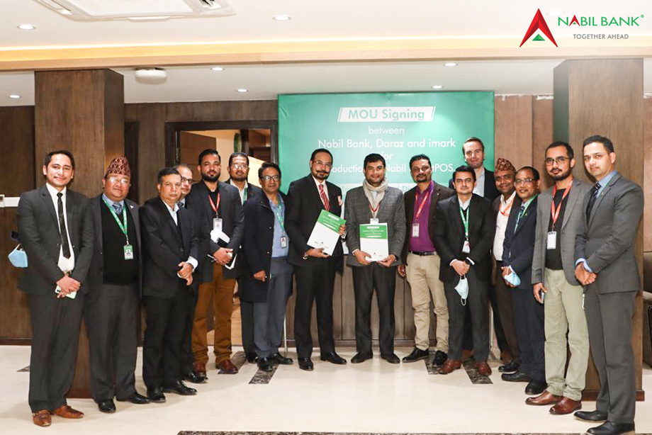 Nabil Bank enters into an agreement with Daraz and imark for the introduction of Nabil SmartPOS