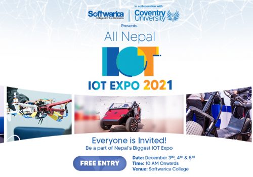 सफ्टवेरिका कलेजको ‘नेपाल आईओटी च्यालेन्ज’ मङ्सिर १६-१८मा हुँदै, प्रवेश नि:शुल्क