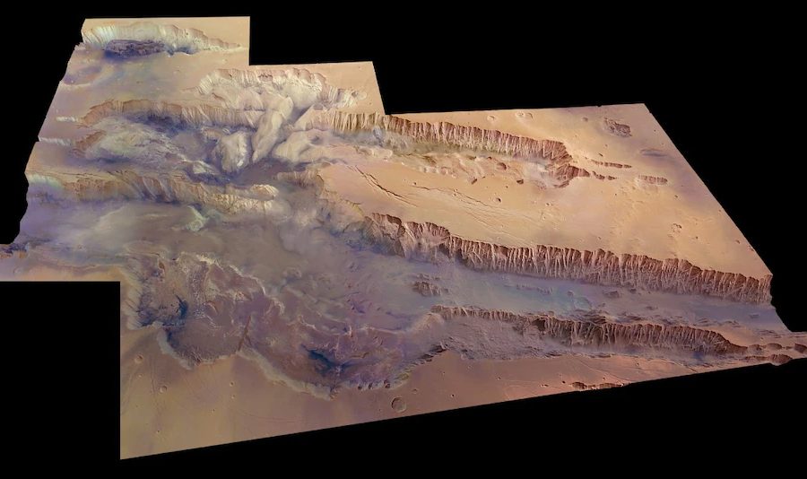 मंगल ग्रहको विशाल उपत्यकामा एक मिटर तल पानीको भण्डार