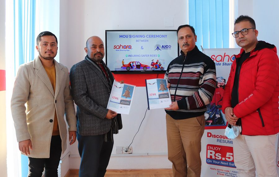 सहारा एपका यात्रु र चालकलाई ५ लाखको बीमा सुबिधा