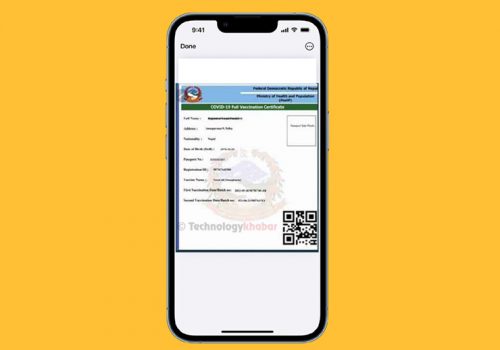 सार्वजनिक स्थानमा जान अब खाेप कार्ड नै बोक्नु नपर्ने, मोबाइलमा फोटो भएपनि पुग्ने