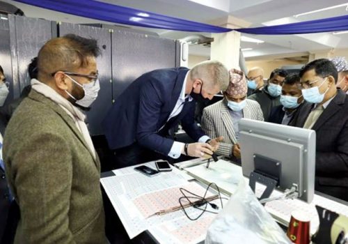 सुरक्षण मुद्रण छापाखानामा परीक्षण छपाइ