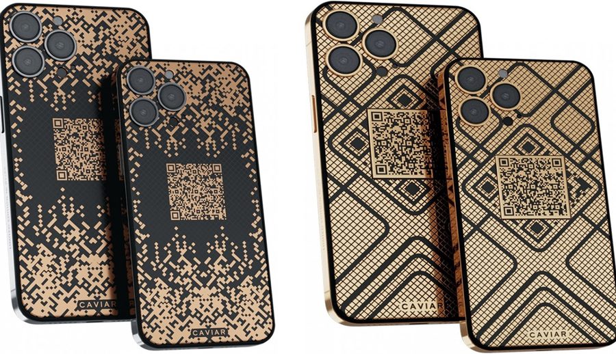 १८ क्यारेट सुनको क्यूआर कोडयुक्त आईफोन १३ प्रो, मूल्य कति पर्ला?