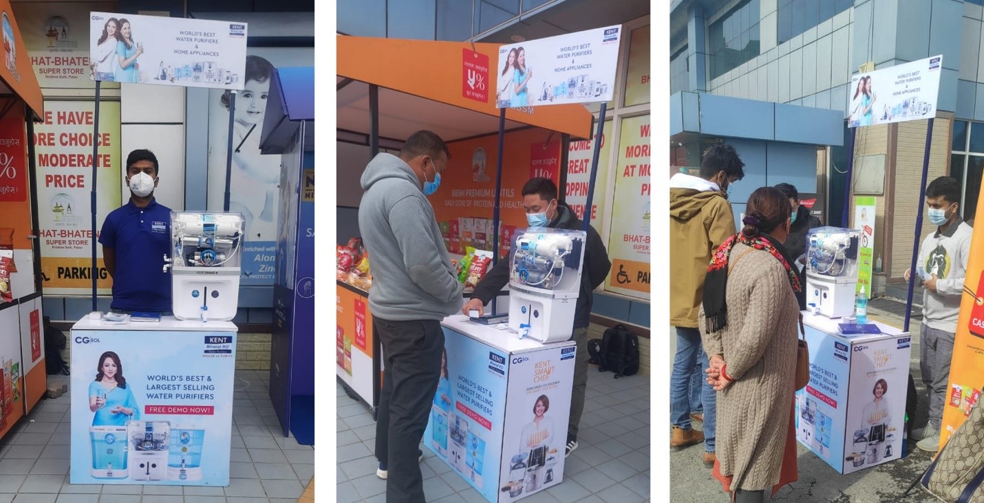 KENT RO Demo at various locations of Bhatbhateni