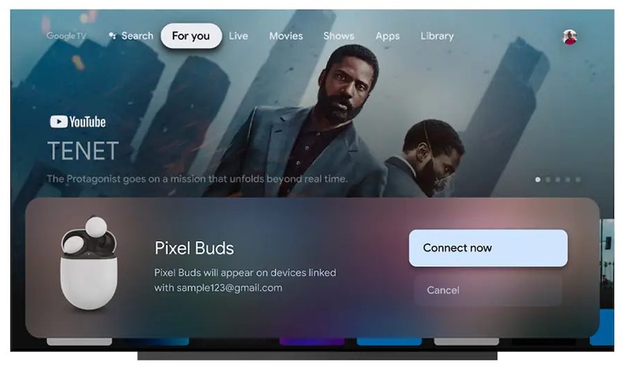 हेडफोनहरू फोनमा कनेक्ट भएजस्तै एन्ड्रोइड टिभी र क्रोमबुकहरूमा जोडिने