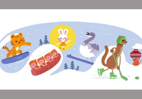 बेइजिङ शीतकालीन ओलम्पिकको सम्मानमा गुगलको डूडल