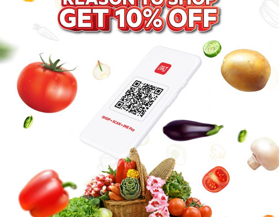 आइएमई पे स्क्यान गरि किराना खरिद गर्दा दश प्रतिशत छुट