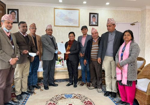 ऊर्जामन्त्री समक्ष हाइड्रोजन ऊर्जासम्बन्धी प्रतिवेदन पेश