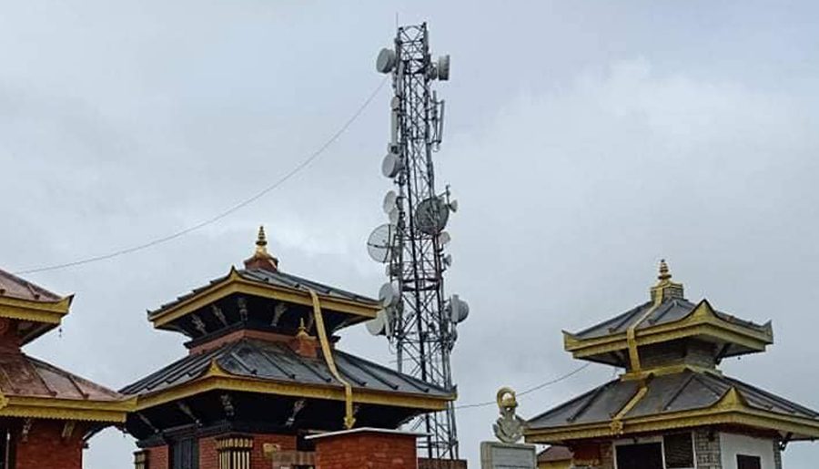 गल्याङको लबरकोटमा नेपाल टेलिकमको नयाँ टावर सञ्चालन