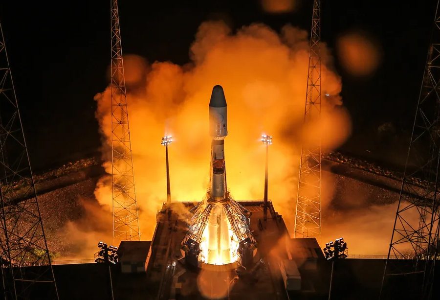 रुसको सोयुज रकेट प्रक्षेपण युरोपेली प्रतिबन्धका कारण स्थगित