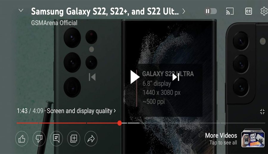 एन्ड्रोइड तथा आईओएसमा यूट्युबले पायो नयाँ भिडियो प्लेयर यूआई
