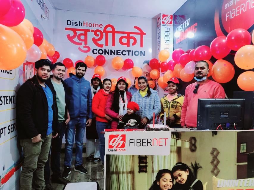 धनगढीमा डिशहोम फाईबरनेट सह बितरकको सोरुम