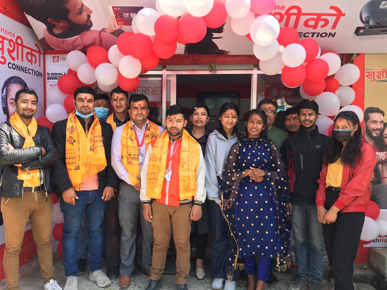 बुढानिलकण्ठ हात्तिगौडामा डिशहोम फाईवरनेटको सह–वितरण सोरुम