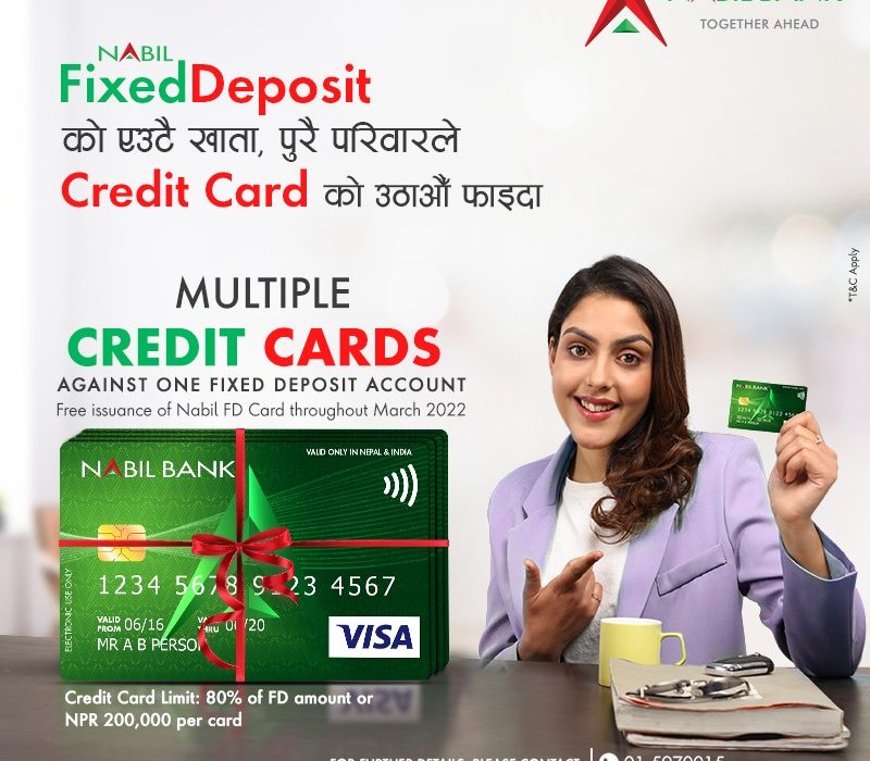 नारी दिवसको अवसरमा नबिल बैंकको “नबिल एफडी कार्ड” योजना