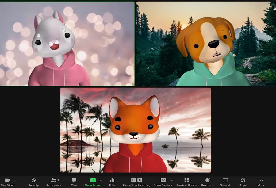 जुमको नयाँ भर्चुअल अवतारले मिटिङ्गमा जनावरको रूपमा देखाउन दिने