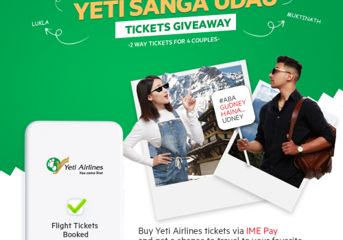 आइएमई पेबाट यती एयरलाइन्सको टिकट काट्दा निशुल्क टिकट पाउने मौका