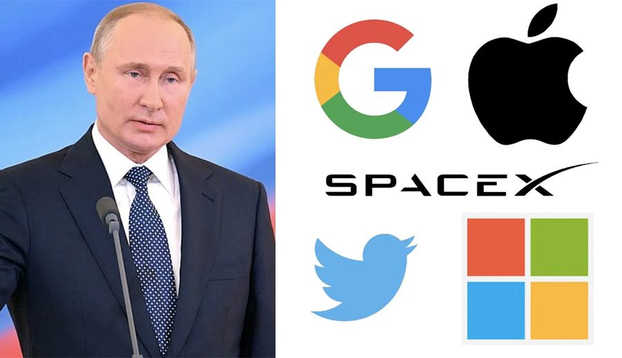 एप्पलदेखि गुगलसम्म, यी ठूला टेक कम्पनीहरूले चाले रुसविरुद्ध कडा कदम