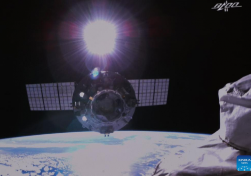 चिनियाँ अन्तरिक्ष स्टेशन कोर मोड्युलबाट छुट्टियो तियान्झोउ-२ कार्गो यान