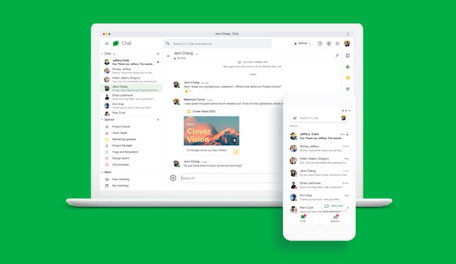 प्रयोगकर्तालाई गुगल च्याटमा स्पेसका लागि नयाँ सुविधा उपलब्ध
