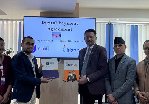 सिटिजन लाइफ इन्स्योरेन्स र खल्तीबीच साझेदारी, बीमा शुल्क भुक्तानीका लागि सहज हुने