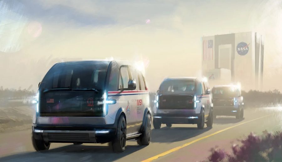 आर्टिमिस मिसनका लागि अन्तरिक्षयात्रीलाई प्रक्षेपण केन्द्रसम्म लैजाने ईभी कानूले बनाउने