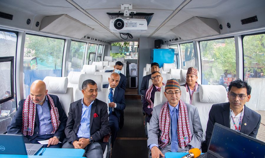 नास्टको घुम्ती सूचना पहुँच केन्द्रलाई ७ ओटै प्रदेशका स्थानीय तहसम्म पुर्याईने